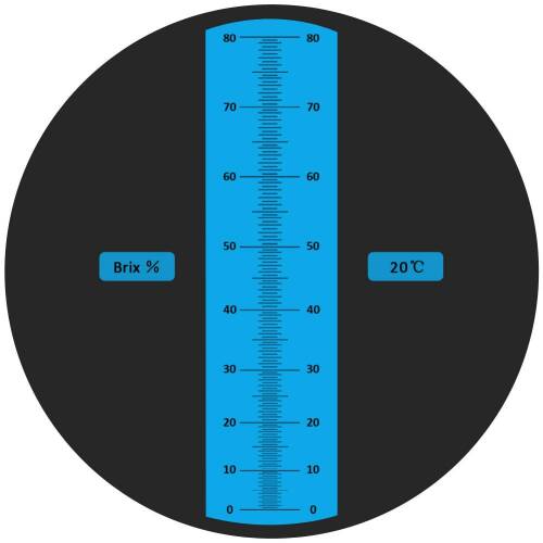 ATC 0-80 Şeker Yoğunluk Ölçer Brix Refraktometre - 2