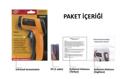 BENETECH GM300 Infrared Lazer Temassız Termometre - 8