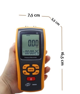 BENETECH GM505 Manometre Fark Basınç Ölçer - 7