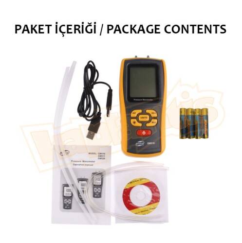BENETECH GM510 Manometre Fark Basınç Ölçer - 8