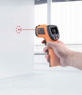 BENETECH GM550H Infrared Temassız Kızılötesi Termometre Renkli Ekran Alarm - 8