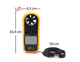 BENETECH GM816 Anemometre Termometreli Hava Akım Ölçer - 6