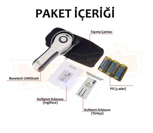 BENETECH GM8800A Gaz Kaçak Tespit Cihazı Dedektör Yanıcı Parlayıcı Patlayıcı - 7