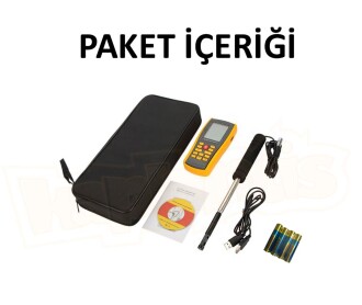 BENETECH GM8903 Anemometre Hava Akım Debi Ölçer 102cm Açılabilir Prob - 7