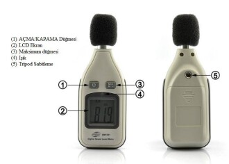 BENETECH Ses Seviyesi Desibel Ölçer Desibelmetre - 6