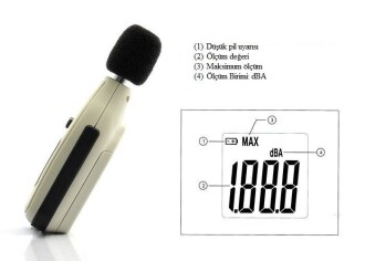 BENETECH Ses Seviyesi Desibel Ölçer Desibelmetre - 7
