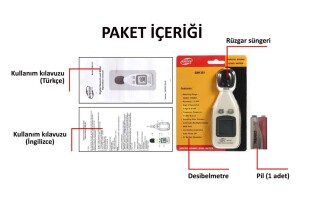 BENETECH Ses Seviyesi Desibel Ölçer Desibelmetre - 8