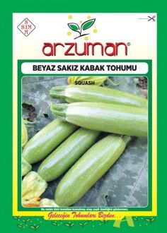 Arzuman White Zucchini (Sakız) Seeds 10 g