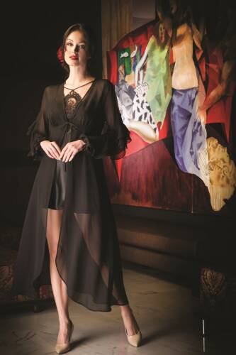 BONDY Saten 2'li Takım Siyah - 1