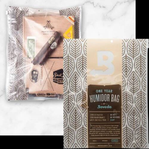 BOVEDA 1 Yıllık Puro Saklama Poşeti Büyük Boy - 5