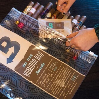 BOVEDA 1 Yıllık Puro Saklama Poşeti Büyük Boy - 6