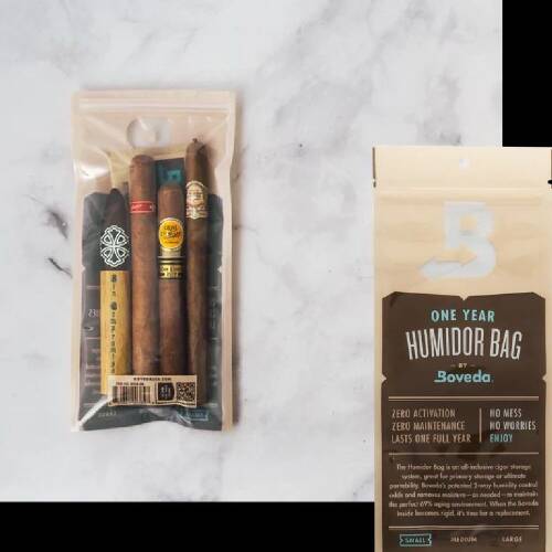 BOVEDA 1 Yıllık Puro Saklama Poşeti Küçük Boy - 2