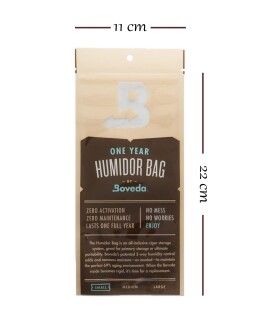 BOVEDA 1 Yıllık Puro Saklama Poşeti Küçük Boy - 4