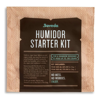 Boveda Humidor Starter Kit 100 Puro Kapasiteli Ahşap Humidor Nemlendirme Seti, B84 Hazırlık ve B72 Nem Paketleri - 3