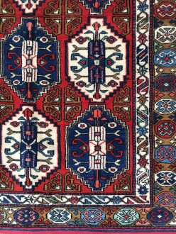 Çanakkale Ayvacık El Dokuması Kök Boyalı Antik Kirman Halı 178x276 - 7