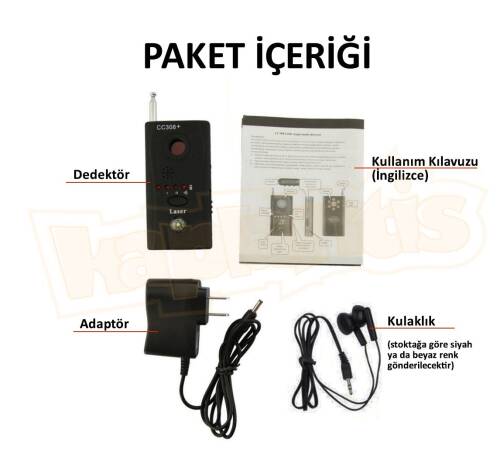 CC308+ Kamera Sinyal Dedektörü Böcek Bulucu - 8
