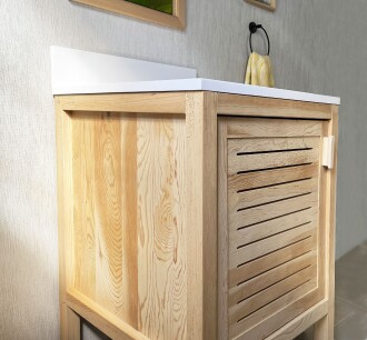 Cedar Wood Bathroom Vanity Cabinet - 60 cm / 24" - 8