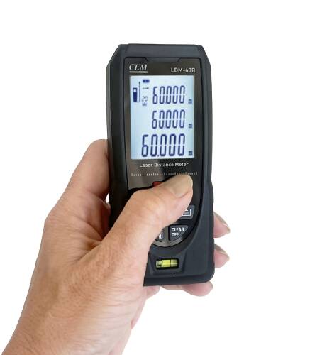 CEM LDM-60B Dijital Lazer Mesafe Ölçer 60M Lazermetre - 4