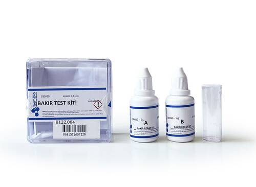 ChemBio Bakır Test Kiti 0-5 ppm 100 Test Kolorimetrik