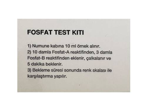ChemBio Fosfat (Orto) Test Kiti 100 Test (0,5 - 1 - 2,5 - 5 - 10 -30 Ppm) - 7