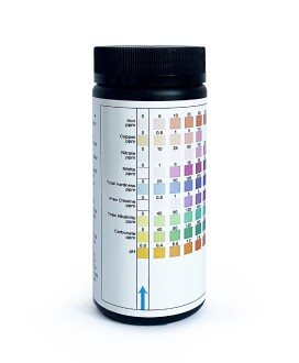 D-Lab Su Analiz Test Kağıdı 9 Parametre 100'lü PH Sertlik Demir Nitrat Nitrit Klor