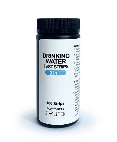 D-Lab Su Analiz Test Kağıdı 9 Parametre 100'lü PH Sertlik Demir Nitrat Nitrit Klor - 6