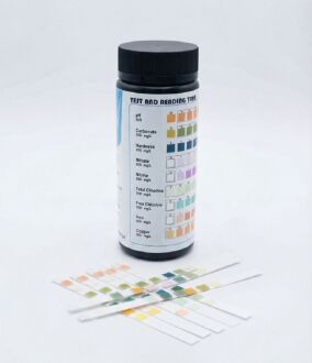 D-Lab Su Analiz Test Şeridi 9 Parametre 100'lü pH Karbonat Sertlik Nitrat Nitrit Klor Demir Bakır - 7