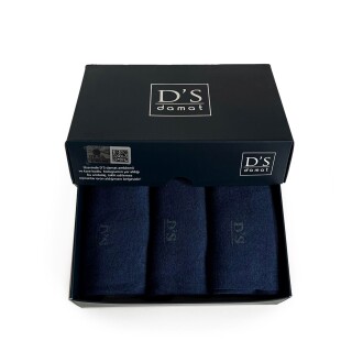 D'S Damat Bambu 3lü Çorap Set Lacivert - 8