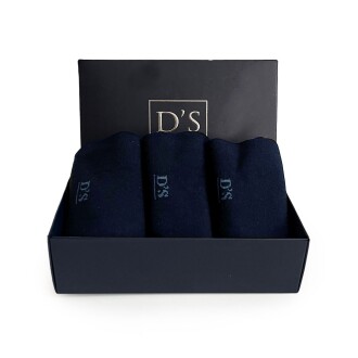 D'S Damat Bambu 3lü Çorap Set Lacivert - 9