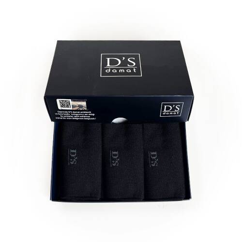 D'S Damat Bambu 3lü Çorap Set Siyah - 8