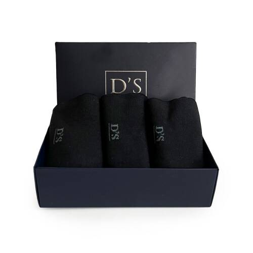 D'S Damat Bambu 3lü Çorap Set Siyah - 9