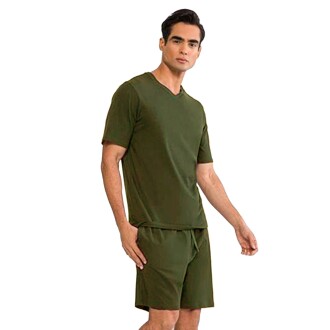 D'S Damat Basic Şort Haki Yeşil - 5