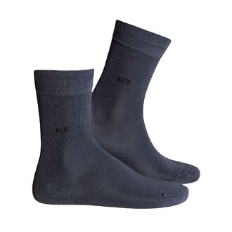 D'S Damat - D'S Damat Men Bamboo Socks Plain Pattern Anthracite 40-44