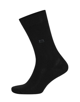 D'S Damat Erkek Bambu Çorap Düz Siyah 40-44 - Thumbnail