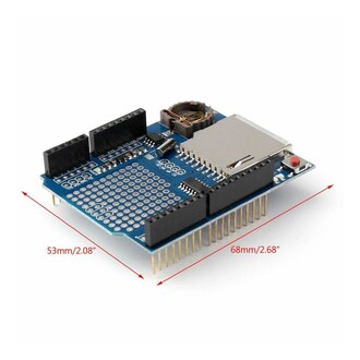 Data Kayıt SD Kartlı Data Logging Shield Reset Butonlu - Thumbnail