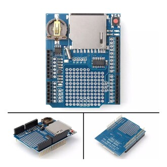 Data Kayıt SD Kartlı Data Logging Shield Reset Butonlu - Thumbnail