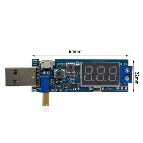 DC-DC USB Boost Güç Kaynağı Voltaj Regülatör Modülü 5V to 3.3V 9V 12V 24V