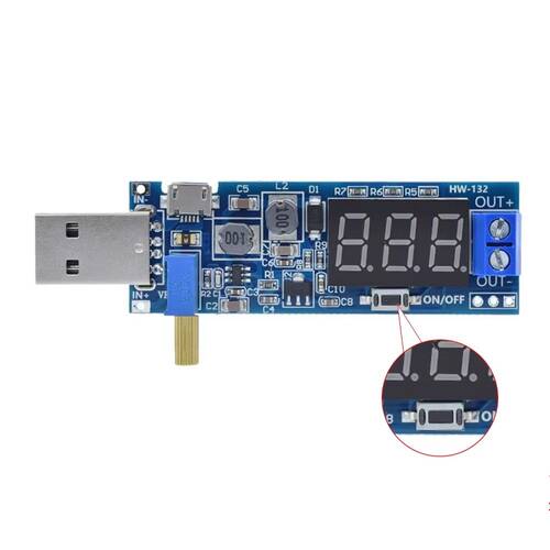 DC-DC USB Boost Güç Kaynağı Voltaj Regülatör Modülü 5V to 3.3V 9V 12V 24V