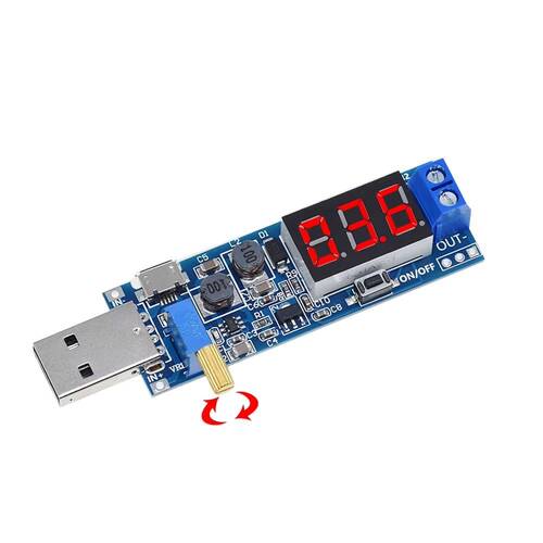 DC-DC USB Boost Güç Kaynağı Voltaj Regülatör Modülü 5V to 3.3V 9V 12V 24V