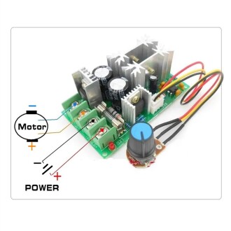 DC Motor Hız Ayarlayıcı Regülatör 12V24V36V48V PWM controller 20A Current Regulator - 6