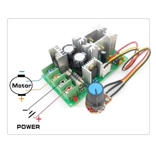 DC Motor Hız Ayarlayıcı Regülatör 12V24V36V48V PWM controller 20A Current Regulator - 6