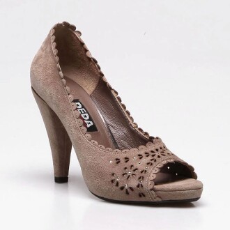 DEDA Woman Bie Heeled Suede Heeled Shoes Mink 554