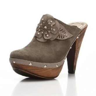 Deda Bayan Işıltılı Taş Detaylı Gri Süet Terlik 616 - 2