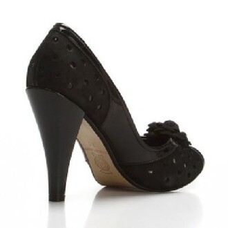 Deda Bayan Siyah Süet Topuklu Ayakkabı 524 - 3