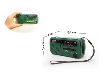 DEGEN DE-13 Solar Radyo Krank Dinamo FM MW SW1 SW2 - 7