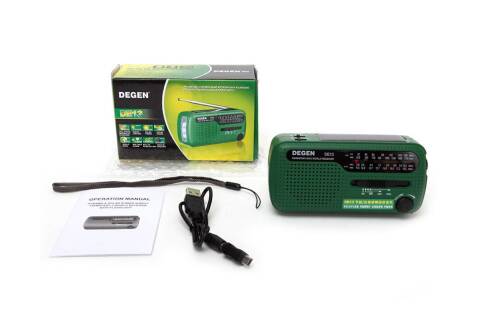 DEGEN DE-13 Solar Radyo Krank Dinamo FM MW SW1 SW2 - 8
