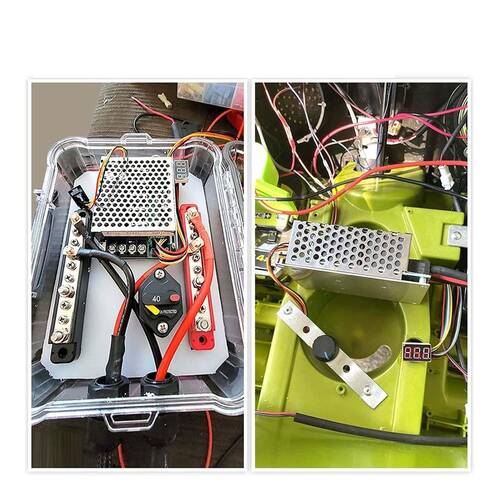 Dijital Göstergeli Takometreli Çift Yönlü İleri Geri DC Motor Hız Regülatörü 40A 12V24V36