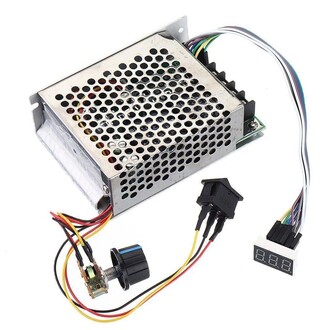 Dijital Göstergeli Takometreli Çift Yönlü İleri Geri DC Motor Hız Regülatörü 40A 12V24V36 - Thumbnail