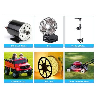 Dijital Göstergeli Takometreli Çift Yönlü İleri Geri DC Motor Hız Regülatörü 40A 12V24V36 - 7