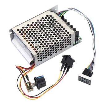 Dijital Göstergeli Takometreli Çift Yönlü İleri Geri DC Motor Hız Regülatörü 40A 12V24V36 - 10